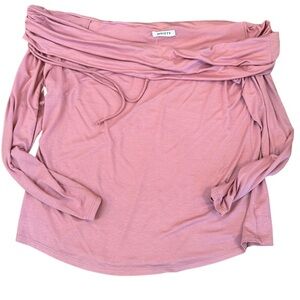 Pink Off-shoulder Women's Top by Moiety - Size 1X - NWT